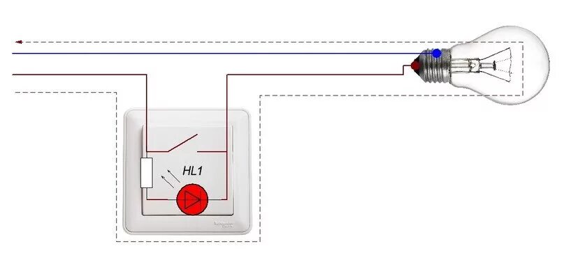 Подключение выключателя света с подсветкой схема Почему светодиодные лампы моргают, когда отключены Feron Official Дзен