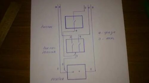 Подключение выключателя туалет ванна кухня Схема подключения блока выключателя с розеткой: Розетка с выключателями в одном 