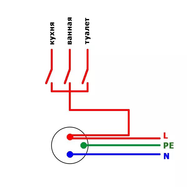 Подключение выключателя ванна туалет с розеткой Ответы Mail.ru: Господа электрики, подскажите как соединить блок с розеткой и тр
