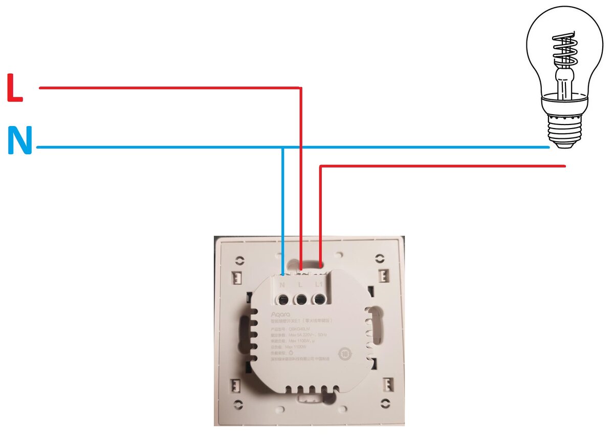 Подключение выключателя zigbee Aqara выключатель с нулевой линией Умный дом - просто Дзен