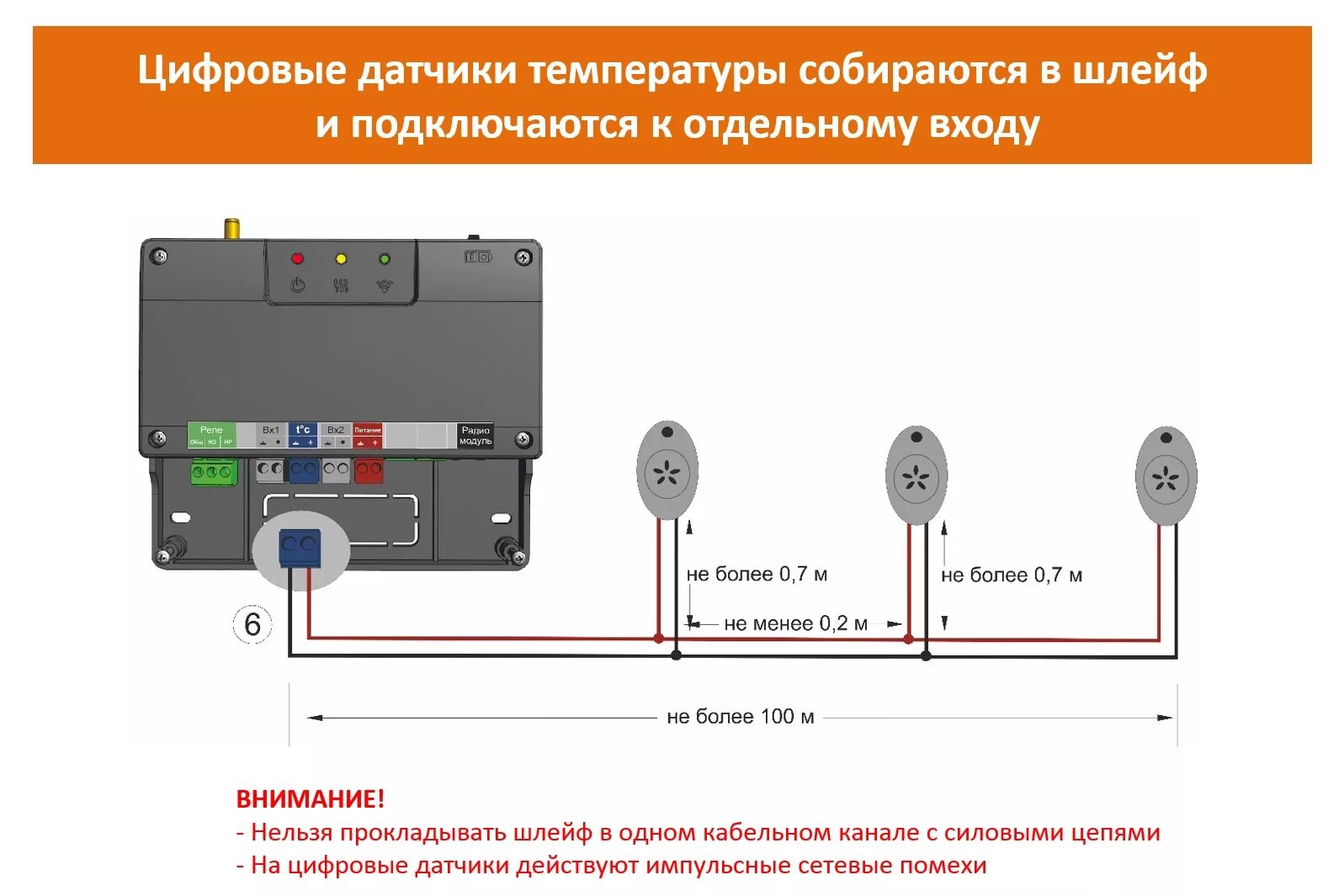 Подключение выносного датчика температуры Датчик температуры ZONT комнатный в Вологде Тепло-север Вологда