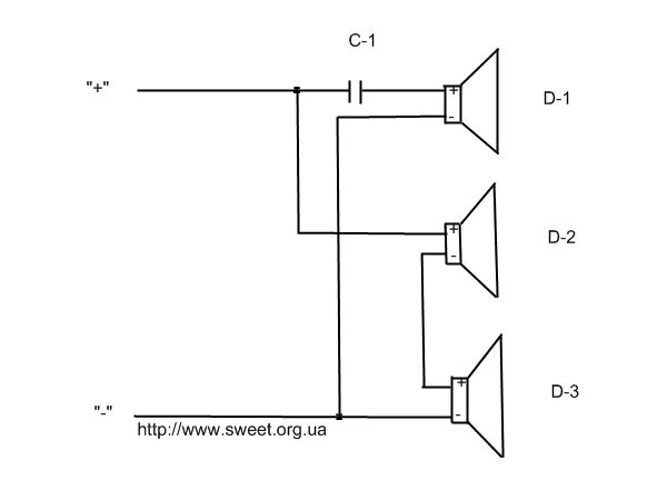 Подключение высокочастотных динамиков через конденсатор схема подключения Ответы Mail.ru: Зачем конденсатор в колонках?