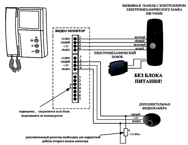 Подключение вызывной панели cmd Видеодомофон kocom инструкция по монтажу