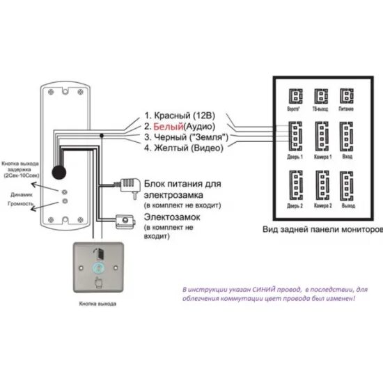 Подключение вызывной панели к видеодомофону фокс схема Вызывная панель FOX FX-CP7 - купить по низкой цене в интернет-магазине ОНЛАЙН ТР