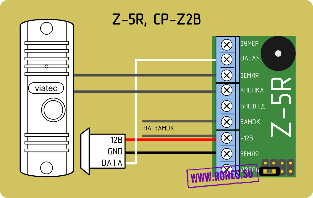 Подключение вызывной панели к z 5r Контроллер Z-5R. Подключение и настройка