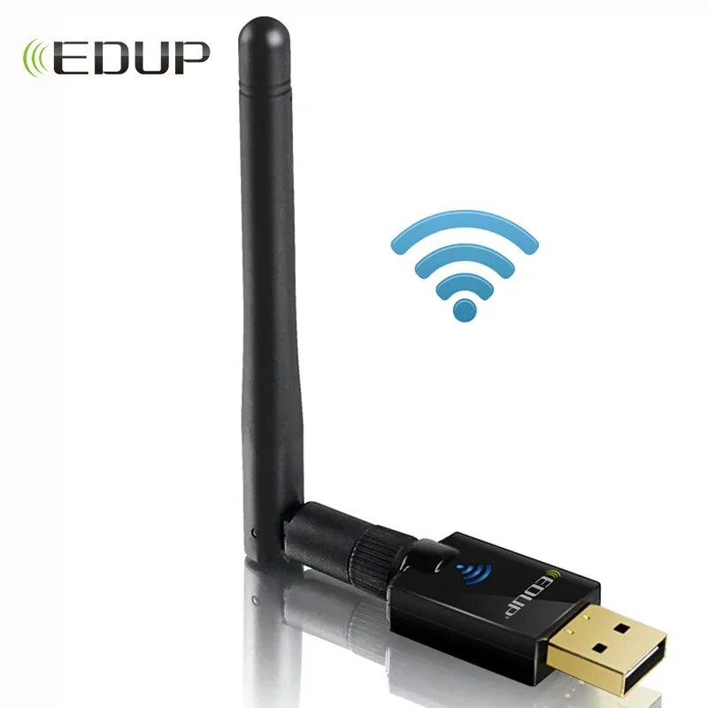 Подключение wi fi адаптер к компьютеру EDUP 5ghz usb wireless wi fi adapter 802.11ac 600mbps wifi antenna 2dbi wifi rec