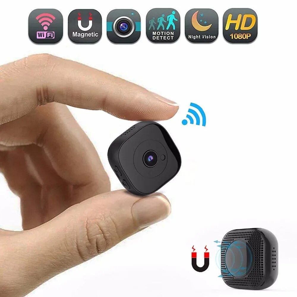 Подключение wi fi мини камеры Мини-камера HD 1080P, Wifi, инфракрасная, ночное видение, с датчиком движения Al