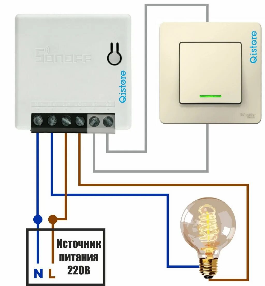 Подключение wi fi реле Sonoff ZBMini - купить ZigBee реле по выгодной цене: фото, характеристики, описа