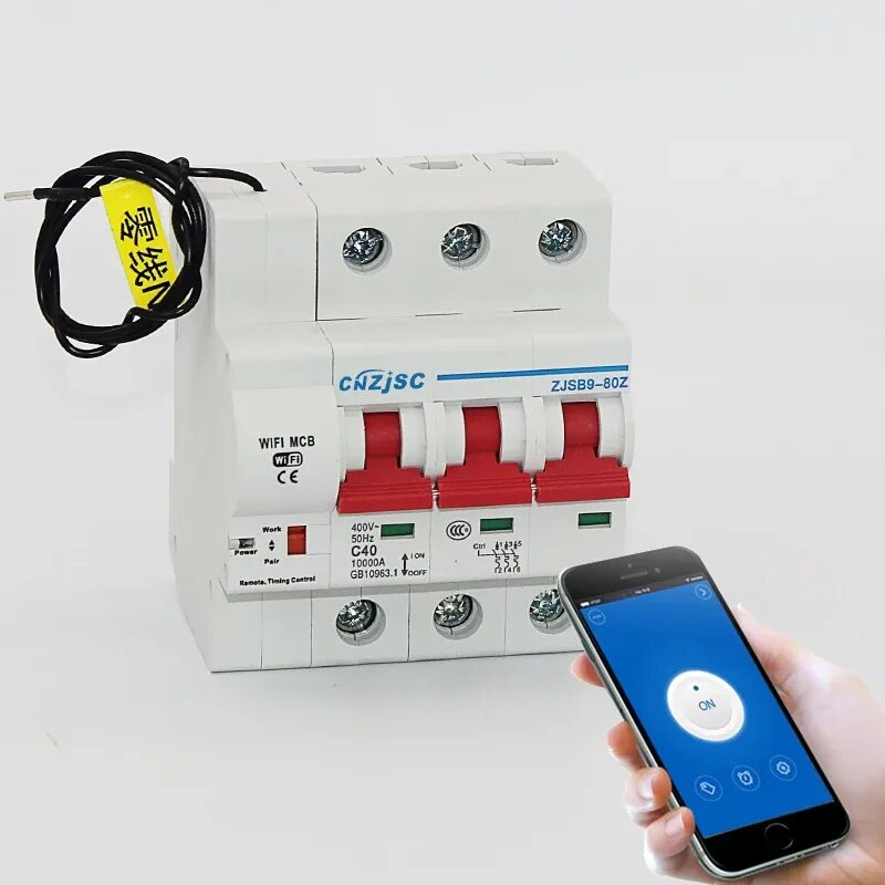 Подключение wifi автомата 3P 125A WiFi remote control Smart Circuit Breaker overload short circuit protect