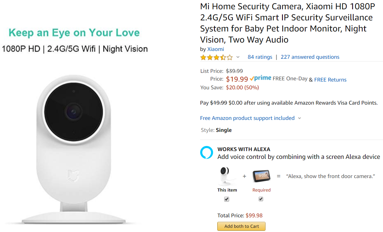 Подключение wifi камеры xiaomi alexa xiaomi camera Gran venta - OFF 74