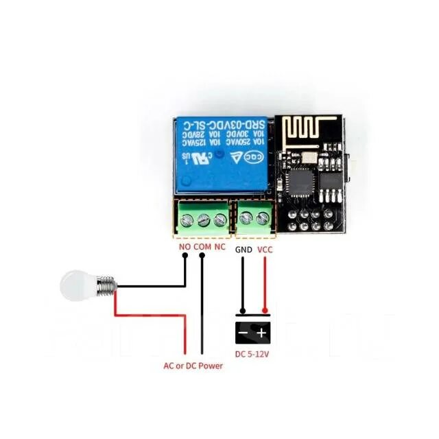 Подключение wifi реле Набор WiFi модуль реле ESP8266 ESP-01 1-канальный модуль, новый, в наличии. Цена