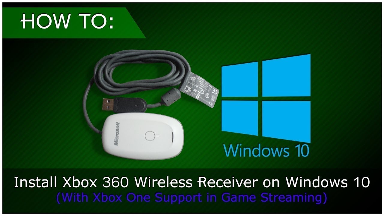 Подключение xbox 360 к windows 10 Connect Xbox 360 Wireless Receiver to Windows 10 - YouTube