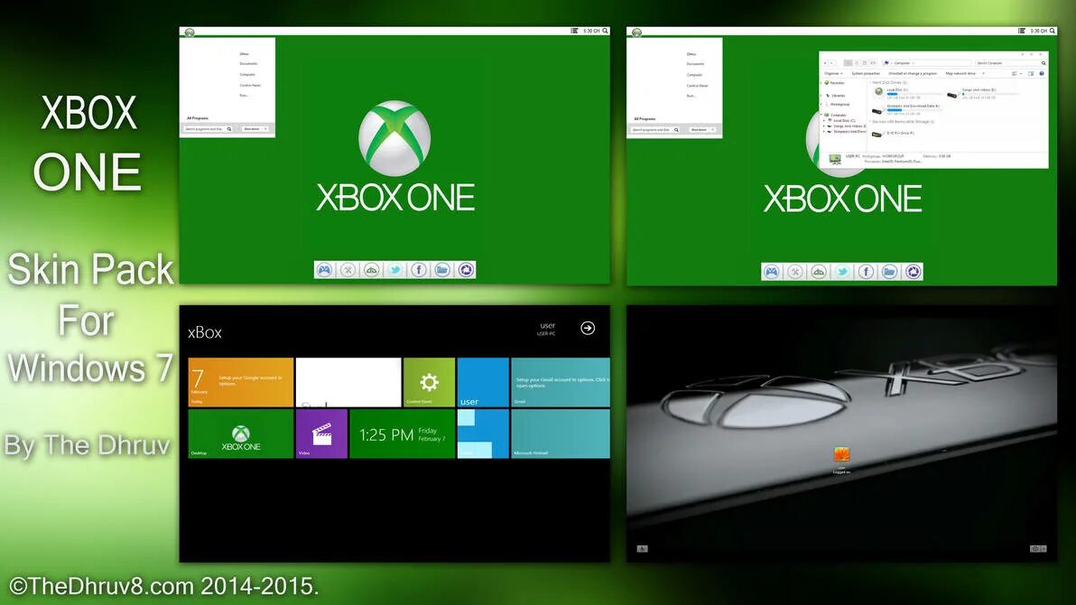 Подключение xbox one windows 10 Xbox ONE Skinpack by TheDhruv on DeviantArt