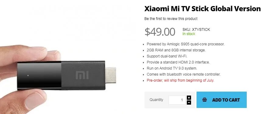 Подключение xiaomi stick к телевизору Xiaomi Mi TV Stick Android TV Boxes & Mini PC