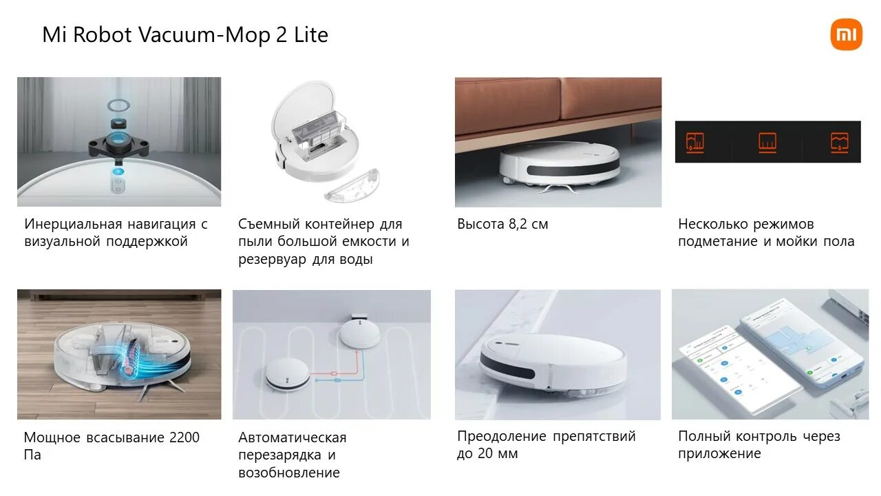 Подключение xiaomi vacuum mop 2 Робот-пылесос Mi Robot Vacuum-Mop 2 Lite RU MJSTL (BHR5959RU) - SmartSpace