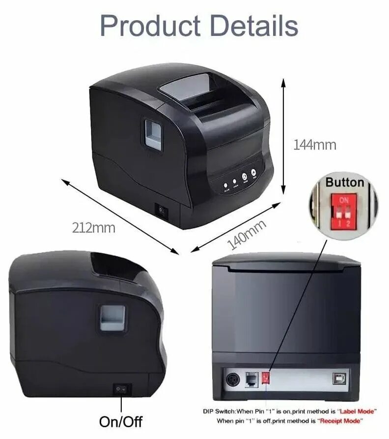 Подключение xprinter xp 365b к компьютеру Обзоры модели Термопринтер этикеток X-printer XP365b на Яндекс.Маркете