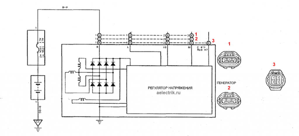Подключение японского генератора Подключение генератора тойота - КарЛайн.ру
