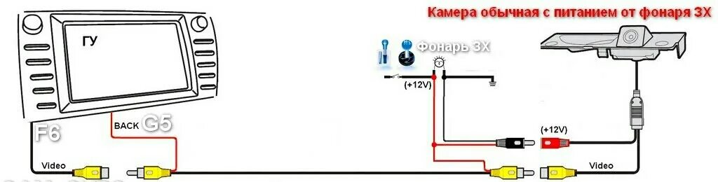 Подключение задней камеры cc3 Помогите! Камера заднего вида=черный экран( - KIA Rio (3G), 1,6 л, 2015 года пол