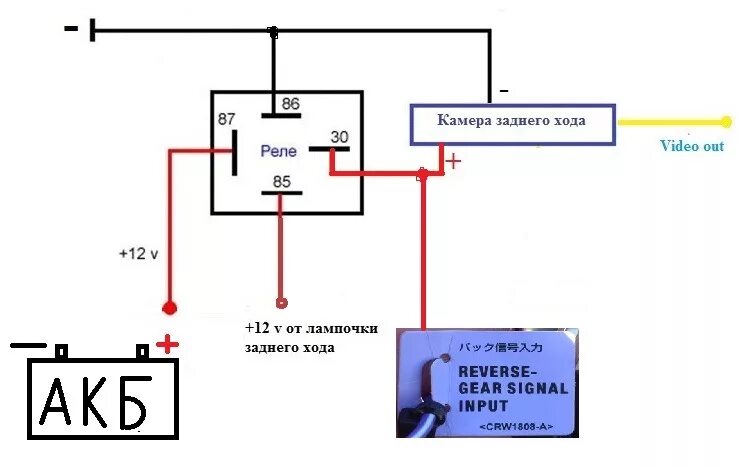 Подключение задней камеры через реле схема Нужен Совет! - Hyundai Elantra (5G), 1,6 л, 2014 года другое DRIVE2