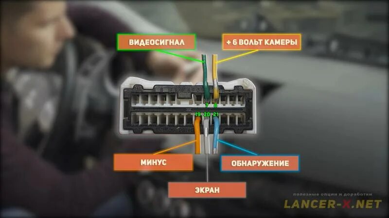 Подключение задней камеры лансер 10 Установка штатной камеры заднего вида на Mitsubishi Лансер 10