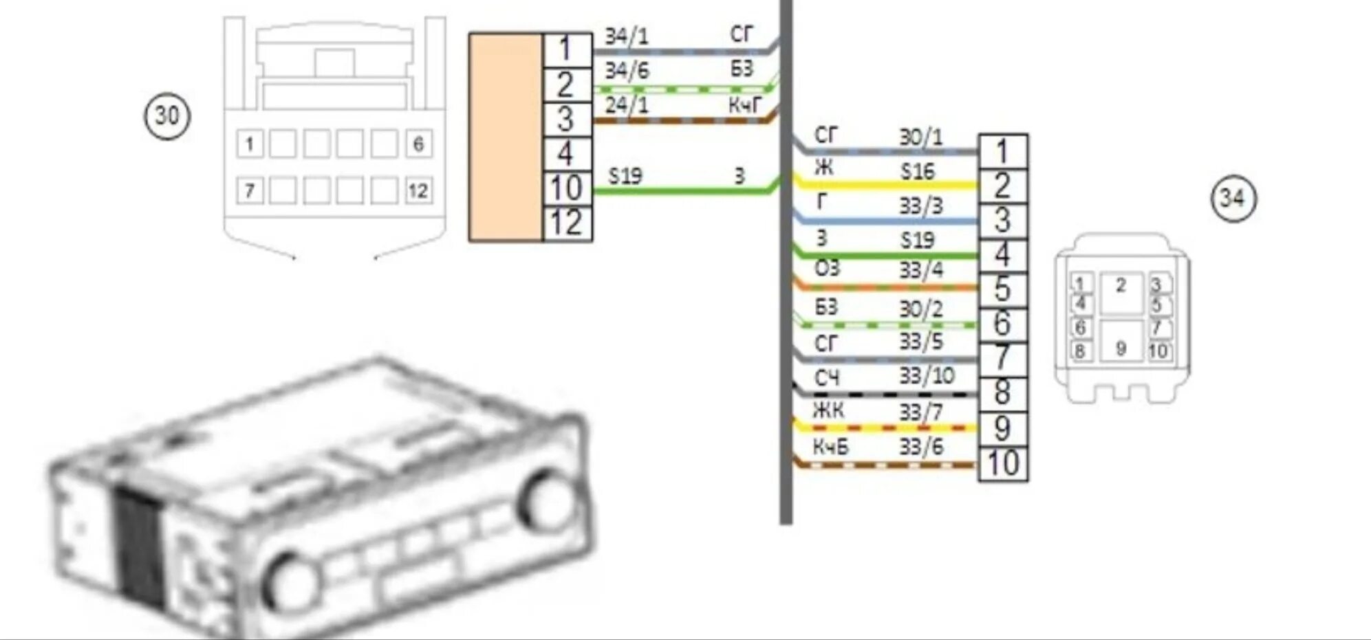 Подключение задней камеры нива шевроле Connecting a rear view camera to MMC Chevrolet Niva - gollum.space