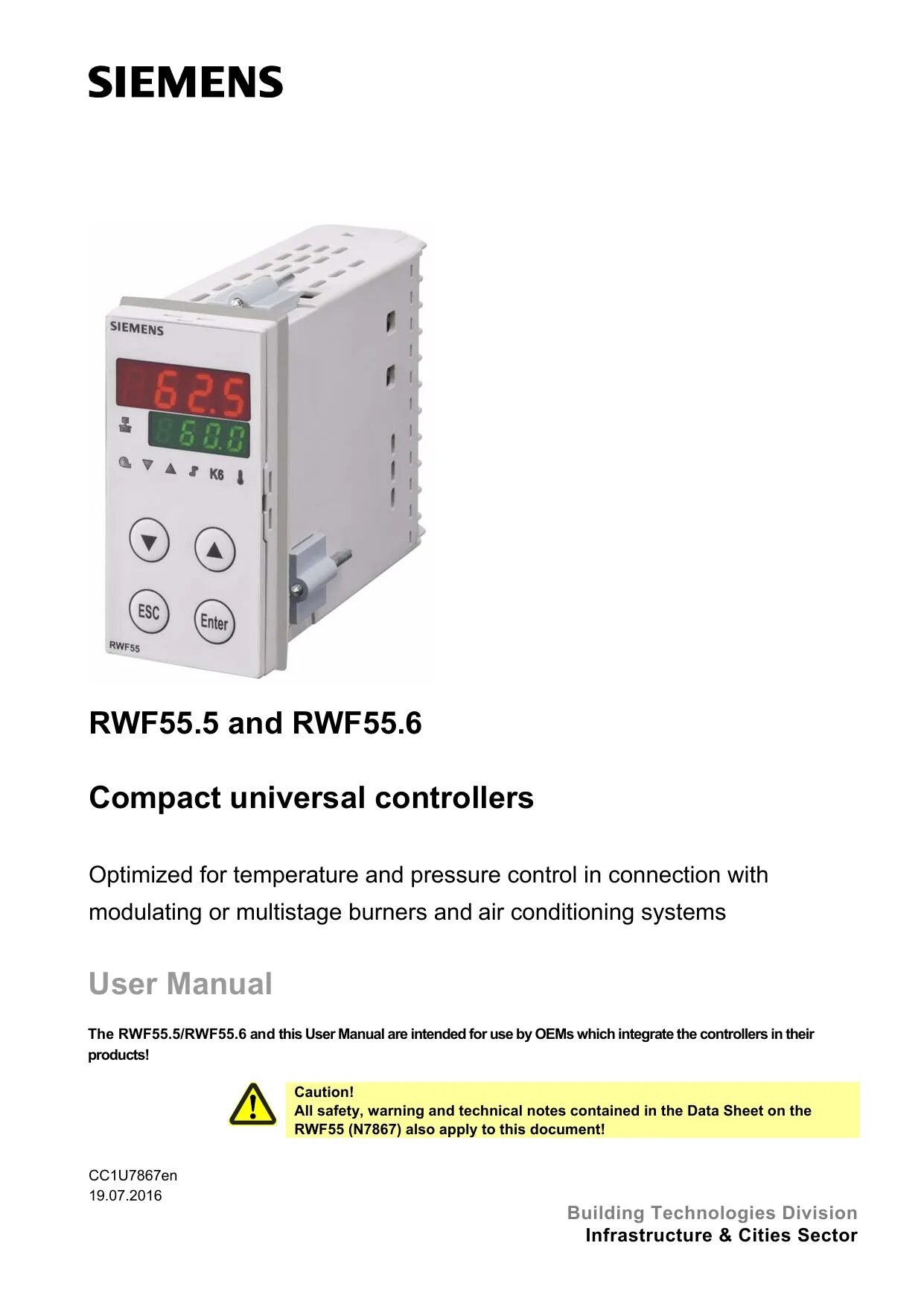 Подключение задней колодки прибора siemens rwf 55.5 Siemens RWF55 Technical Literature Manualzz