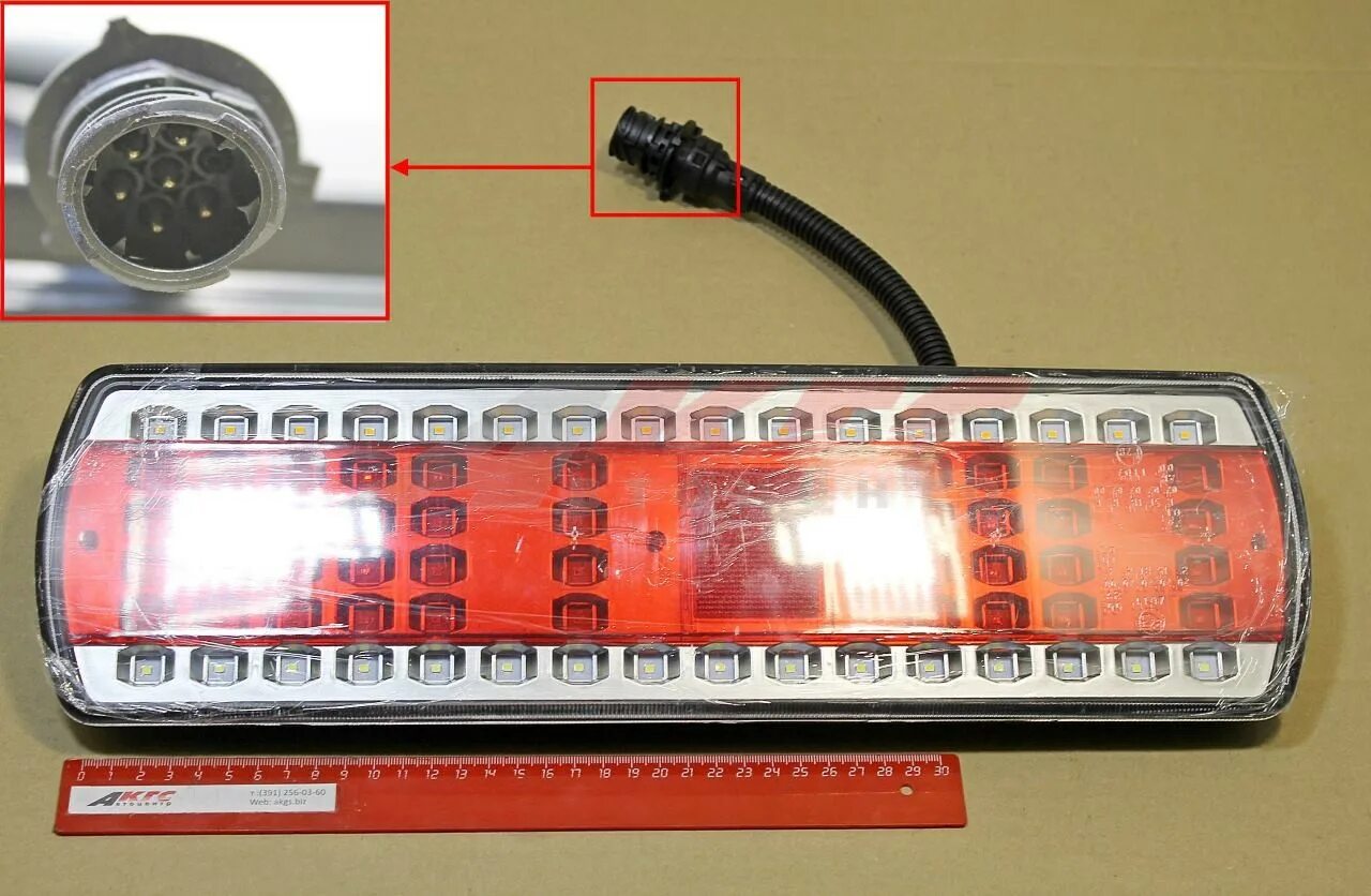 Подключение задних фонарей камаз по цветам 00-00006577 ФОНАРЬ ЗАДНИЙ КАМАЗ 6520, 5490, МАЗ (левый, с разъёмом 6 контактов A