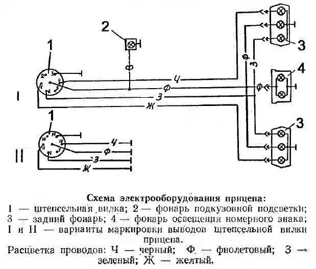 Подключение задних фонарей легкового прицепа Электрика для фаркопа - Москвич 2140, 1,5 л, 1988 года электроника DRIVE2