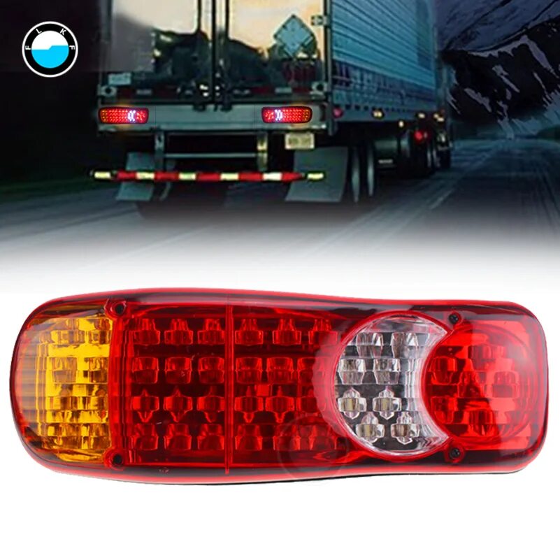 Подключение задних фонарей на американский грузовик 2pcs Waterproof Car 8 19 20 30 46 72led Tail Light Rear Lamps Pair Boat Trailer 