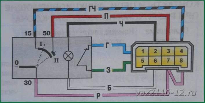 Подключение замка ваз 2110 Замена замка зажигания ВАЗ 2110, 2112, схема, подключение и неисправности замка 