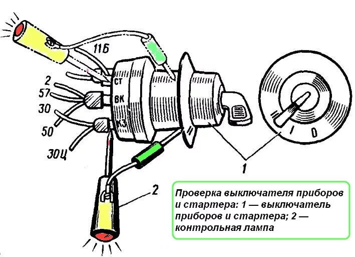 Подключение замка зажигания камаз старого образца Что означают буквы на замке зажигания уаз - фото - АвтоМастер Инфо