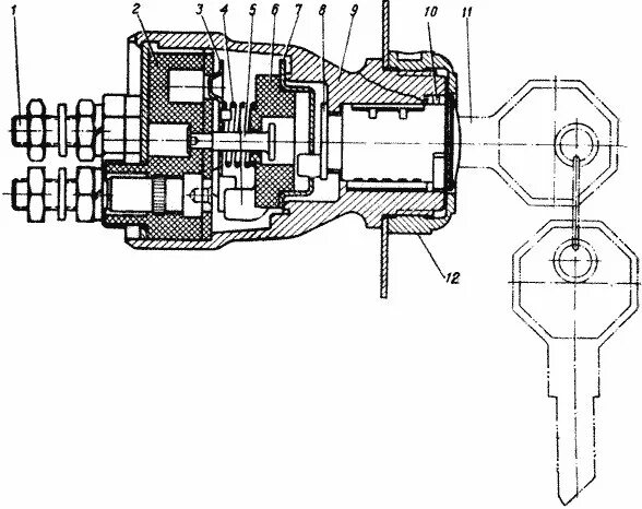 Подключение замка зажигания зил 130 Провода высокого напряжения автомобилей ГАЗ-69 и ГАЗ-69А