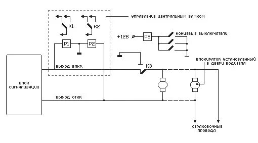 Подключение замков капота Дверной блокиратор DEFEN.TIME doorlock V5 (на 2 двери) Иммобилайзеры и замки кап