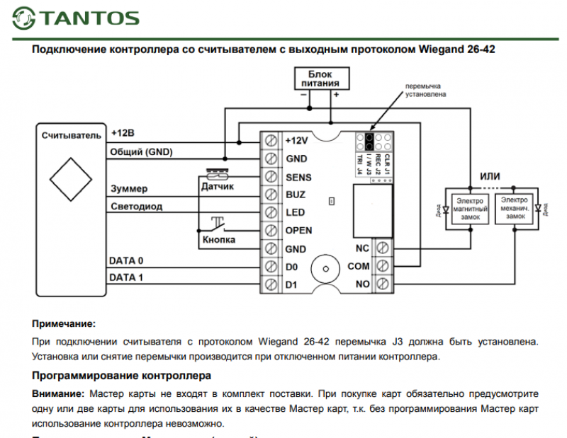 Подключение завесы kvc b10e6 01 без контроллера Автономный контроллер Tantos TS-CTR-2