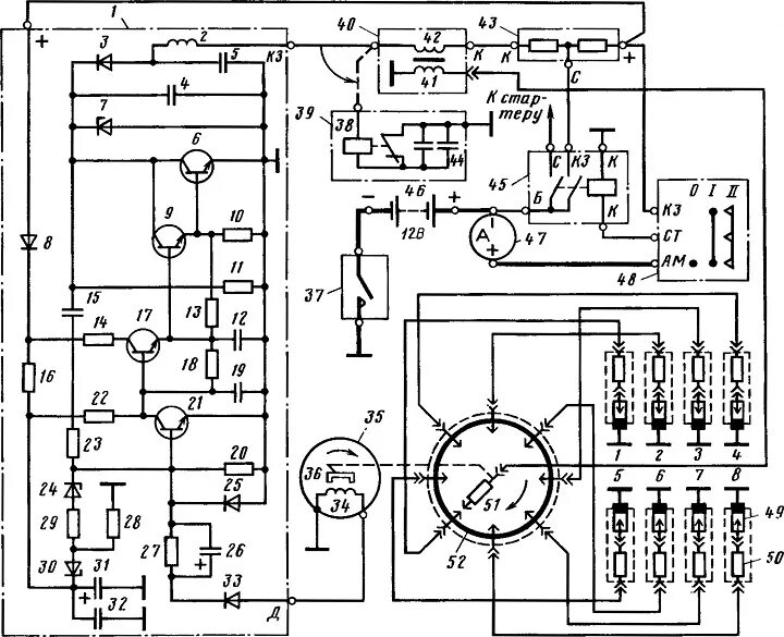 Подключение зажигания газ 66 Система зажигания ГАЗ-66