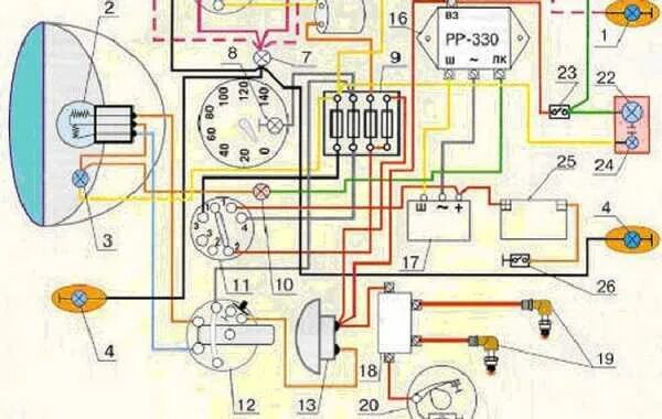 Подключение зажигания урал мотоцикл Схема Подключения Замка Зажигания Урал - tokzamer.ru