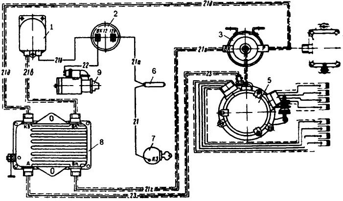 Подключение зажигания зил 130 схема ᐉ Бесконтактная экранированная система зажигания