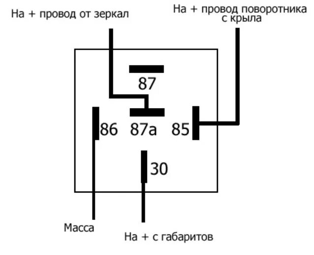 Подключение зеркал через реле Американки в зеркала - Lada Приора хэтчбек, 1,6 л, 2012 года стайлинг DRIVE2