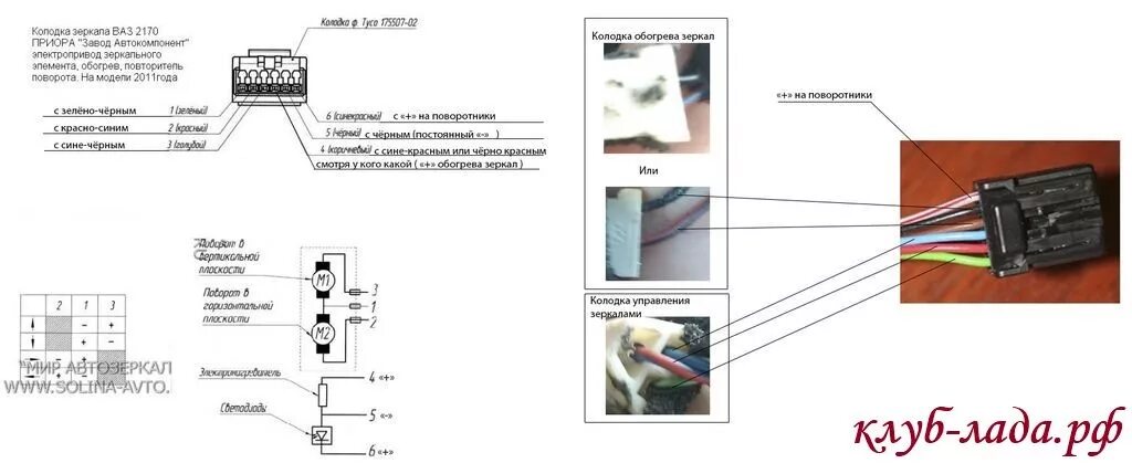 Подключение зеркал приора 1 Установка зеркал SE приора - Lada Приора седан, 1,6 л, 2012 года стайлинг DRIVE2