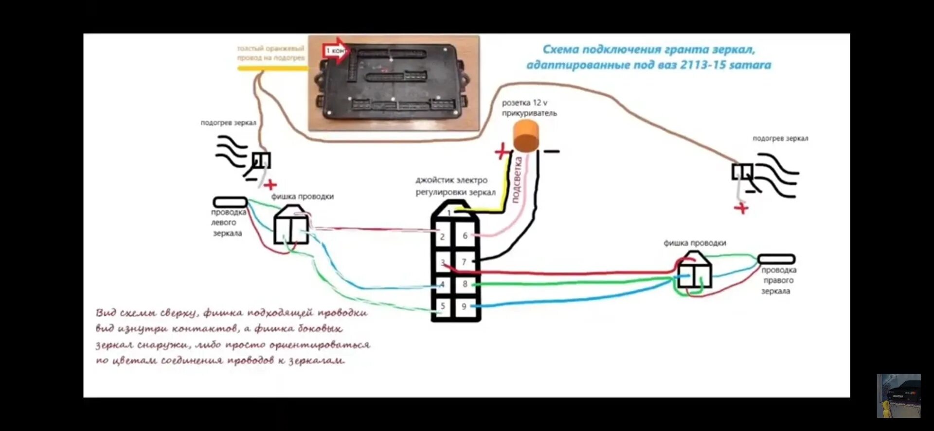 Подключение зеркал с электроприводом на ваз Зеркала адаптивные Гранта - Lada 2114, 1,6 л, 2012 года аксессуары DRIVE2