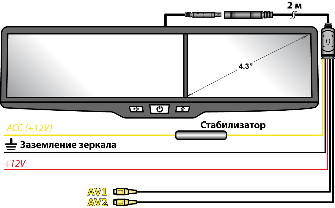 Подключение зеркала регистратора с камерой Зеркало регистратор: что это, как выбрать и установить, в том числе заднего вида