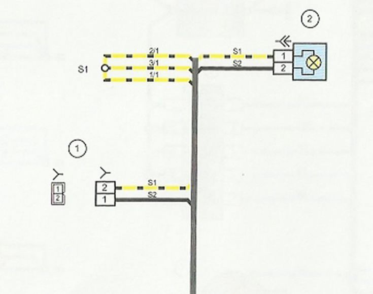 Подключение жгута проводов Схема электрических соединений жгута проводов фонарей освещения номерного Лада Г