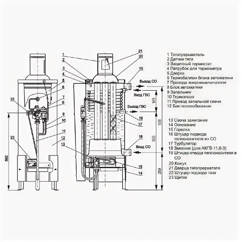 Подключение жуковского котла Схема напольного котла Жуковского АКГВ - oteple.com