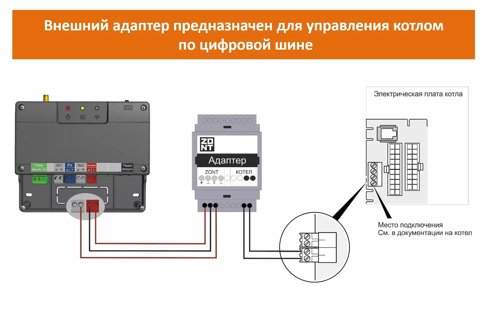 Подключение зонда к котлу Термостат для котла ZONT SMART 2.0 - купить за 15 950 ₽ Теплый Пол Маркет