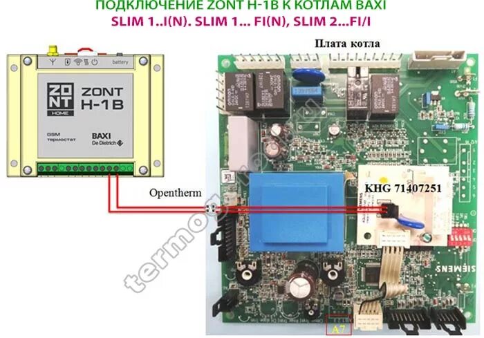 Подключение zont h 1v к котлу baxi Подключение одноконтурного котла бакси: найдено 75 изображений