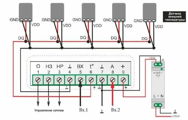 Подключение зонт к котлу купить термостат Эван GSM-Climate ZONT-H1V цена