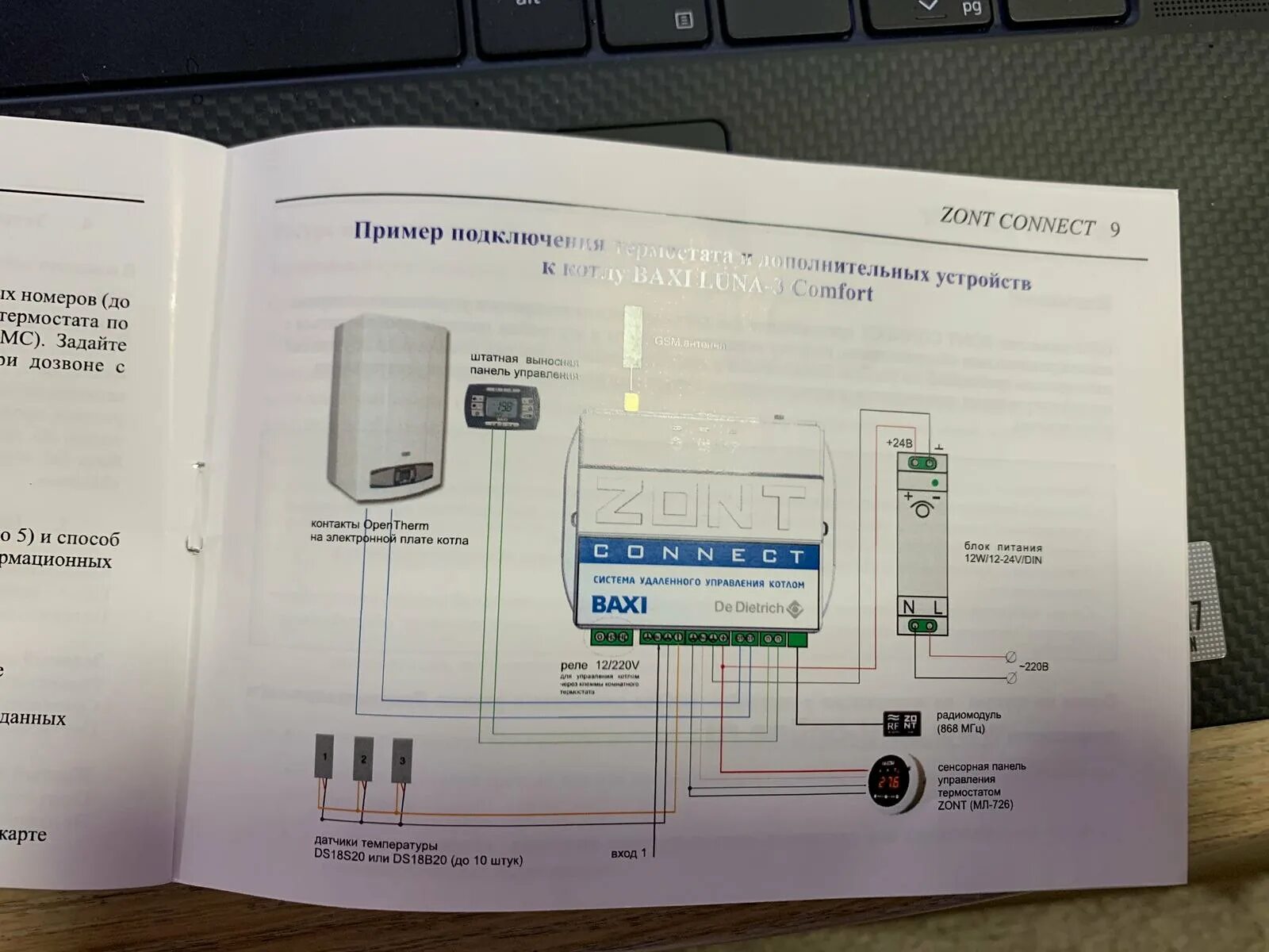 Подключение зонт к котлу бакси ZONT CONNECT - Страница 4 - Форум BAXI