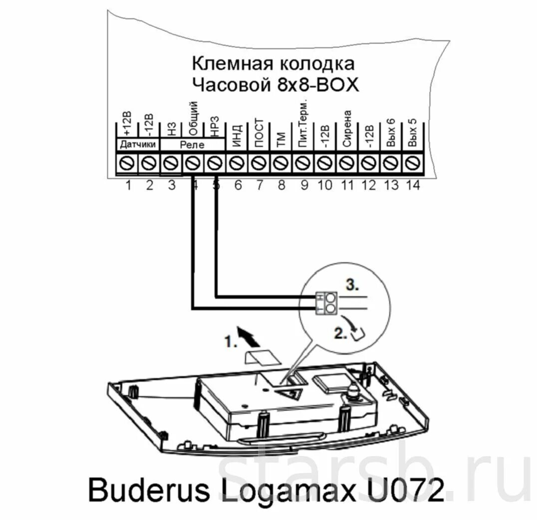 Подключение zont к котлу buderus GSM Сигнализация "Часовой 8x8-RF BOX"