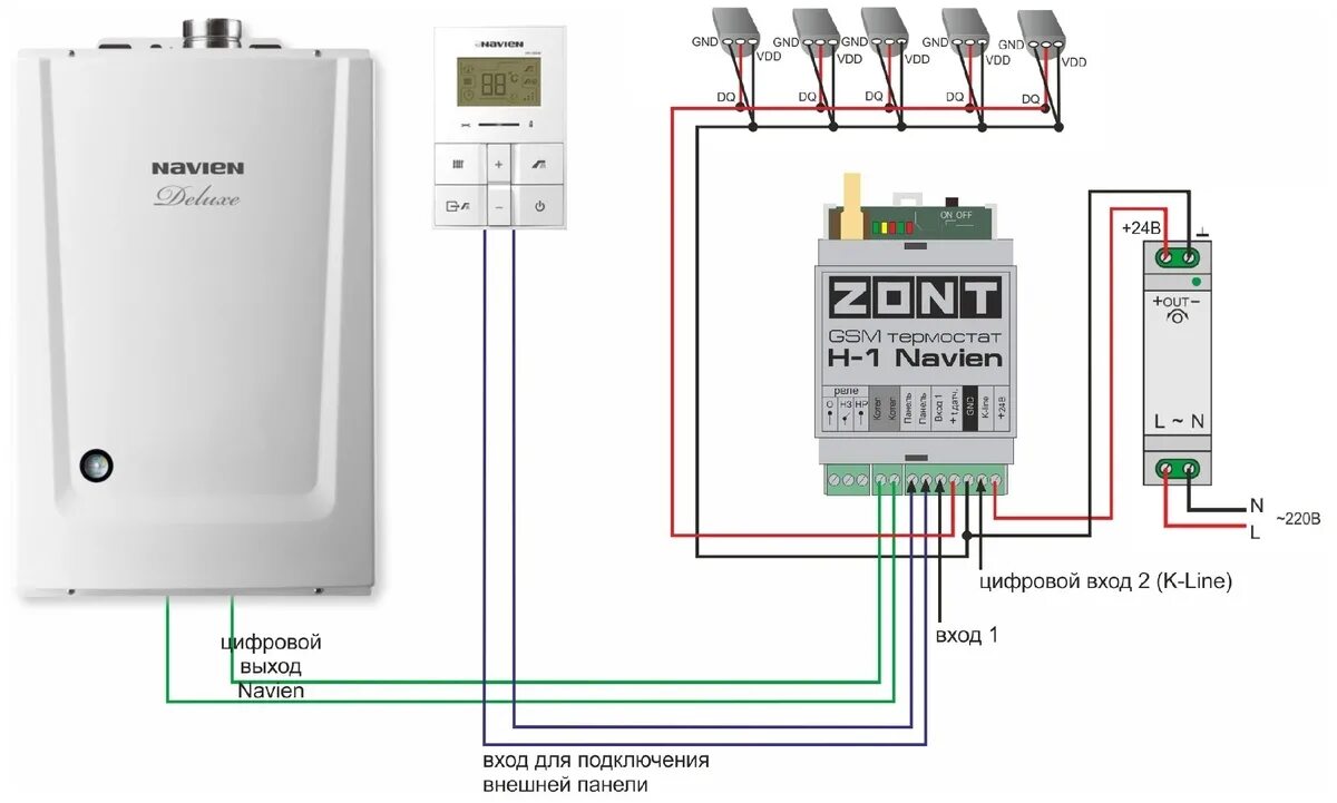 Подключение zont к котлу navien Обзоры модели Блок управления ZONT H1 Navien на Яндекс.Маркете