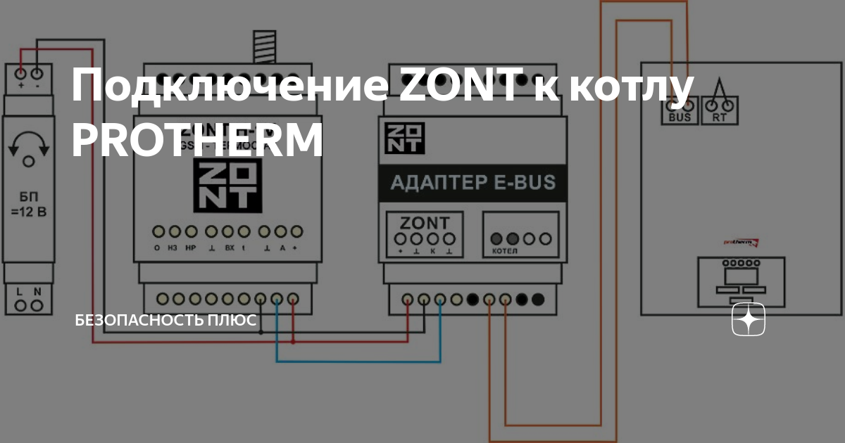 Подключение зонт к котлу протерм пантера Подключение ZONT к котлу PROTHERM Безопасность плюс Дзен